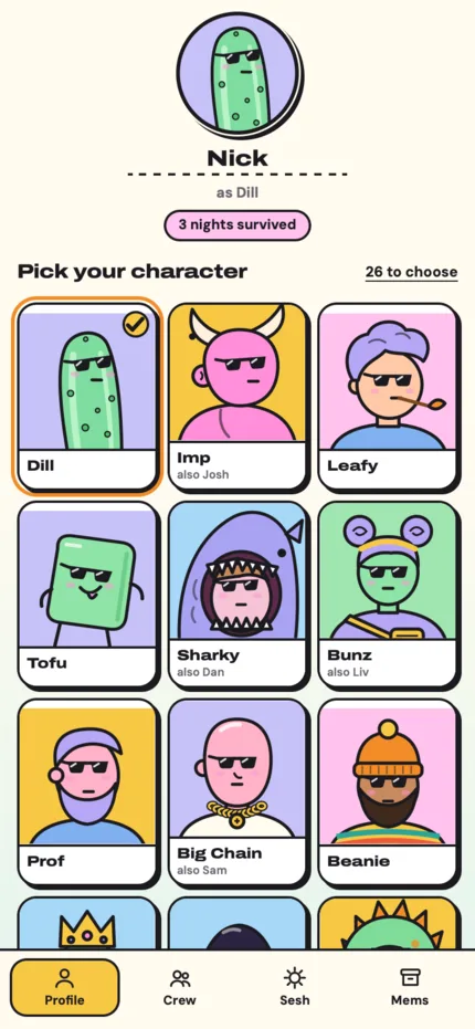 Hangxiety Society: Create a profile